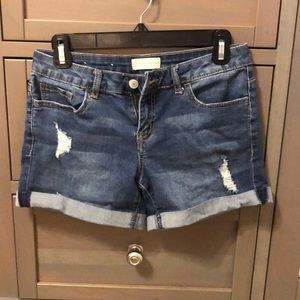 denim shorts